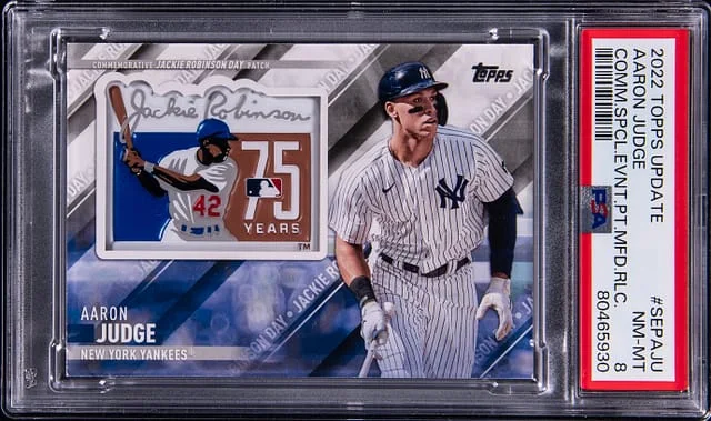 2022 Topps Aaron Judge Series Commemorative Special Event Patch Manufactured Relic #SEP-AJU card image