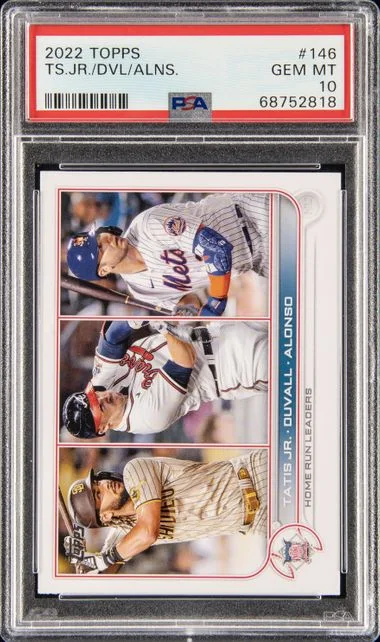 2022 Topps Adam Duvall/Fernando Tatis Jr./Pete Alonso #146 card image