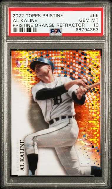 2022 Topps Al Kaline Pristine Pristine Orange Refractor #66 card image