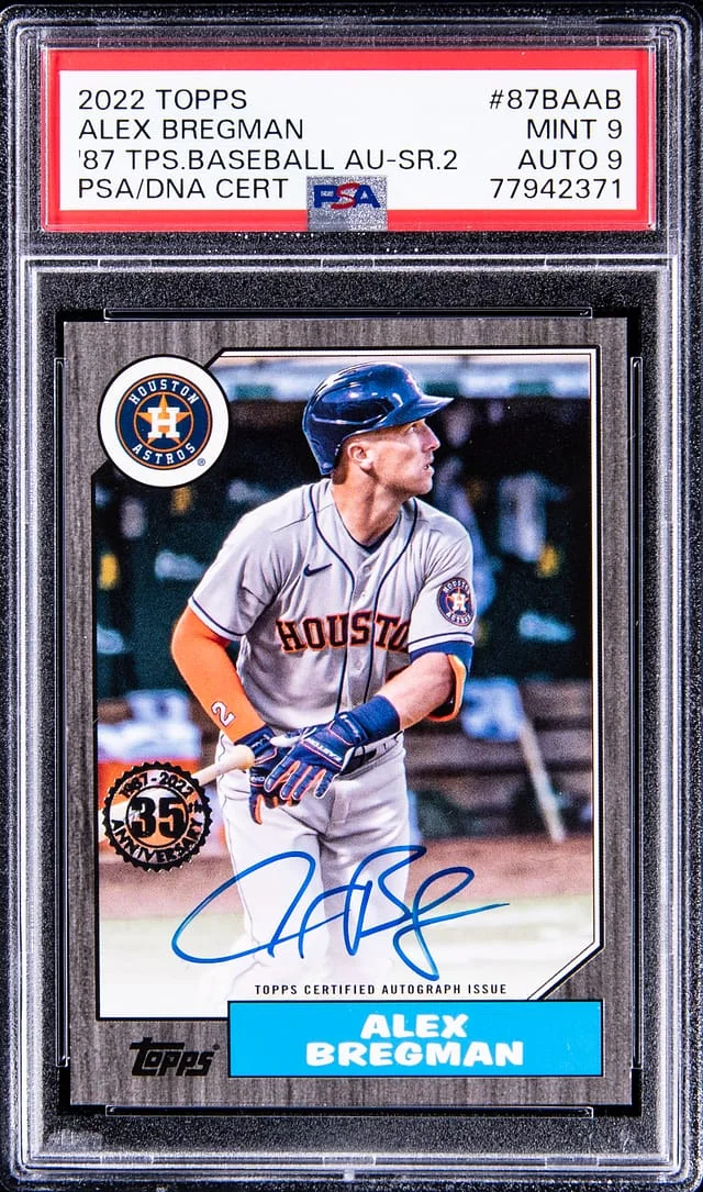 2022 Topps Alex Bregman 87 Autographs Series 2 #87BAAB card image