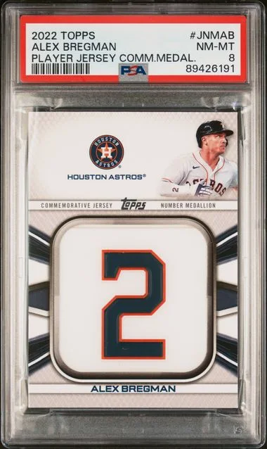 2022 Topps Alex Bregman Player Jersey Commemorative Medallion #JNMAB card image