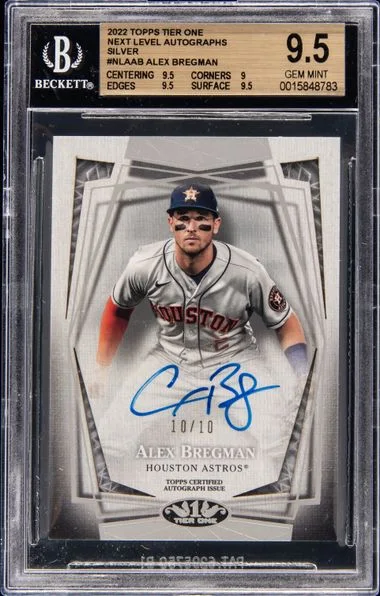 2022 Topps Alex Bregman Tier One Next Level Autographs #NLAAB card image