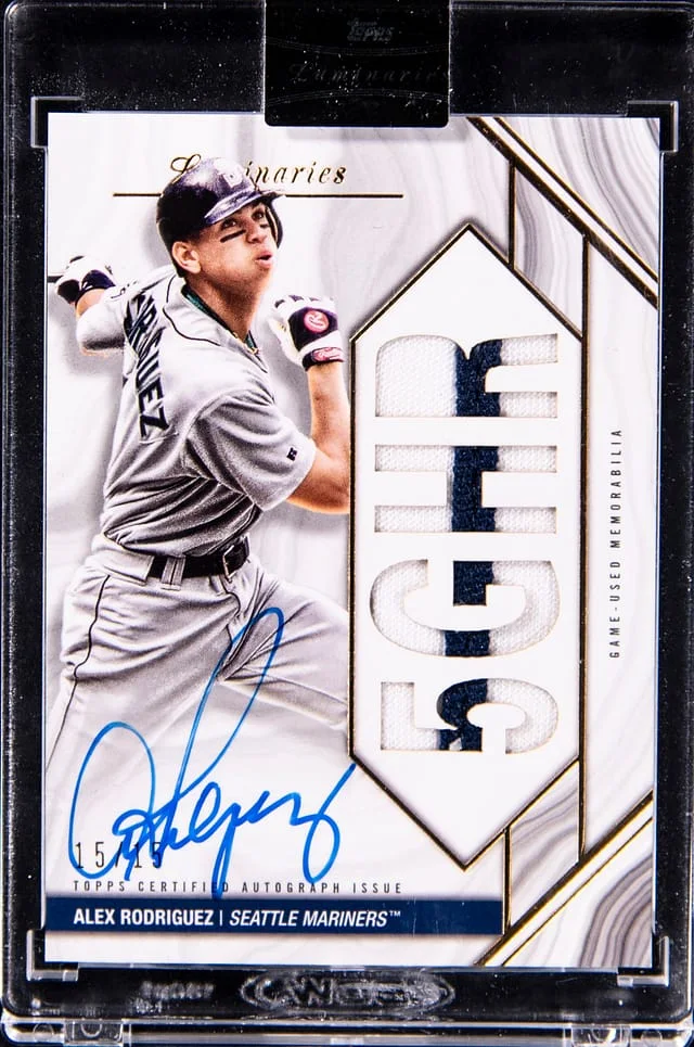 2022 Topps Alex Rodriguez Luminaries Home Run Kings Autographed Patches #HRKAP-ARD card image