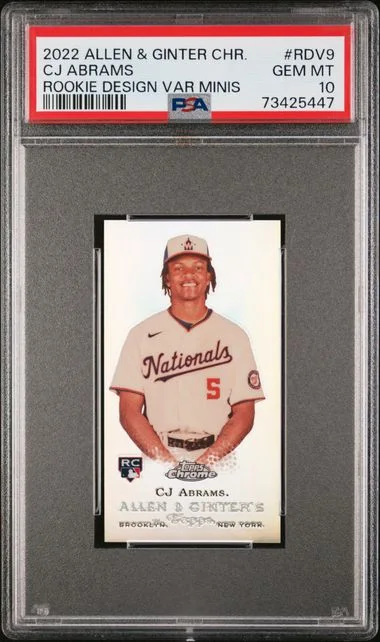 2022 Topps Allen & Ginter CJ Abrams Chrome Design Variation Minis #RDV-9 card image