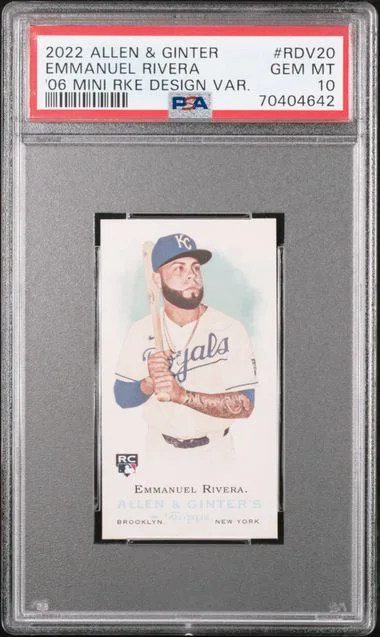 2022 Topps Allen & Ginter Emmanuel Rivera 06 A&G Design Variation Mini #RDV-20 card image