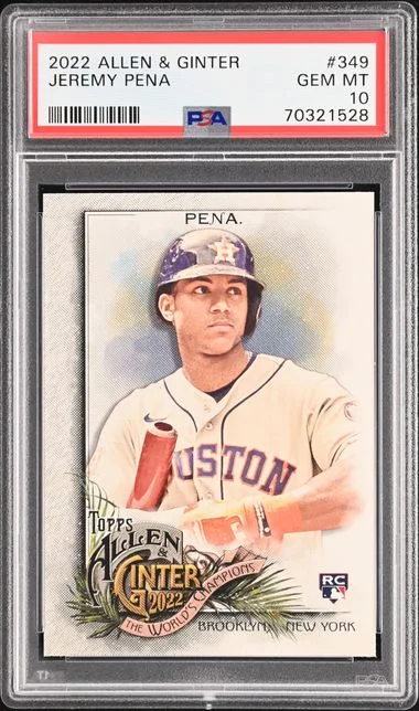 2022 Topps Allen & Ginter Jeremy Pena #349 card image