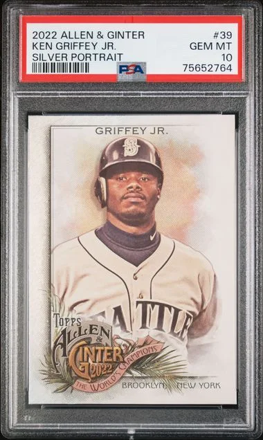 2022 Topps Allen & Ginter Ken Griffey Jr. Silver Portrait #39 card image