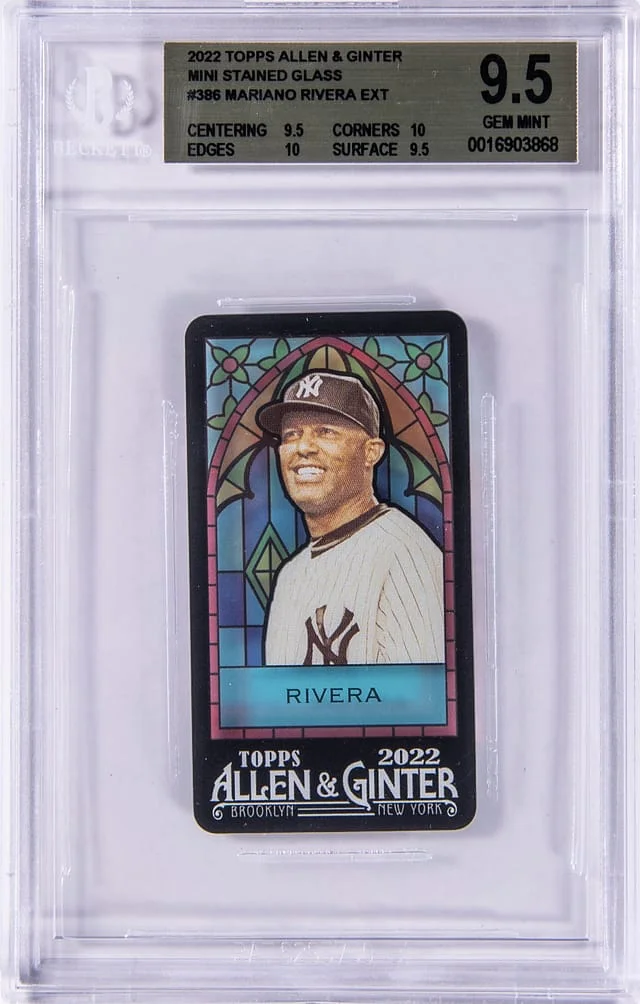 2022 Topps Allen & Ginter Mariano Rivera Mini Stained Glass #386 card image