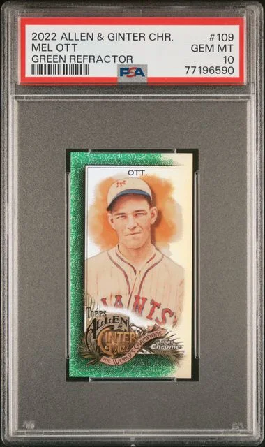 2022 Topps Allen & Ginter Mel Ott Chrome #109 card image