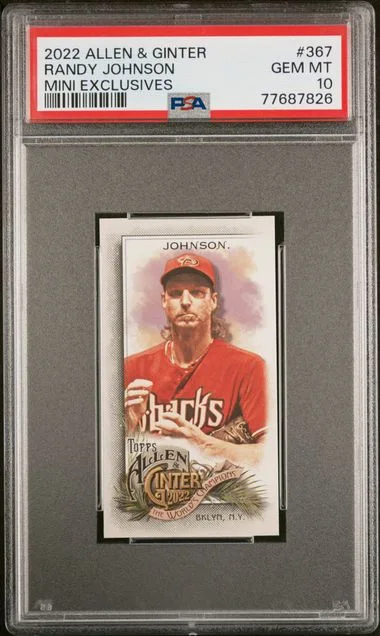 2022 Topps Allen & Ginter Randy Johnson Mini Exclusives #367 card image