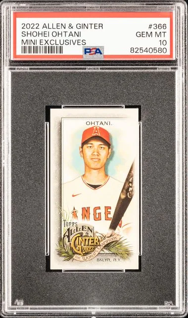 2022 Topps Allen & Ginter Shohei Ohtani Mini Exclusives #366 card image