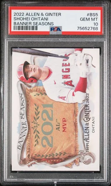 2022 Topps Allen & Ginter Shohei Ohtani Banner Seasons #BS-5 card image
