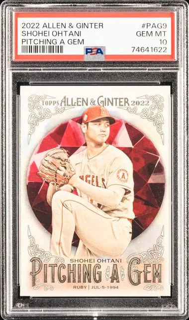 2022 Topps Allen & Ginter Shohei Ohtani Pitching A GEM #PAG9 card image