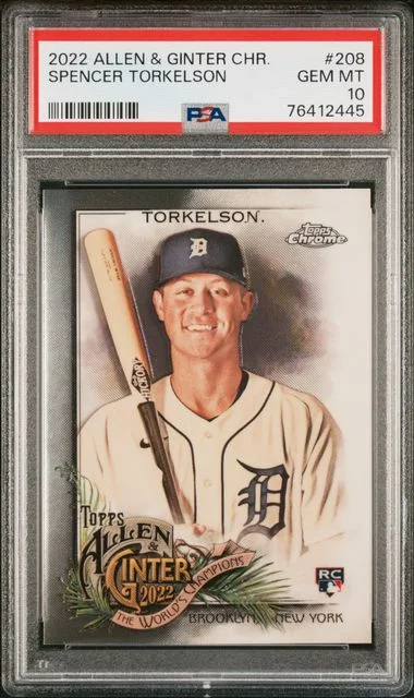 2022 Topps Allen & Ginter Spencer Torkelson Chrome #208 card image