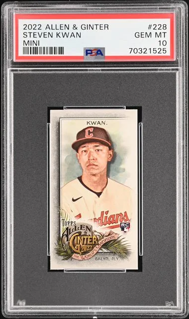 2022 Topps Allen & Ginter Steven Kwan Mini #228 card image