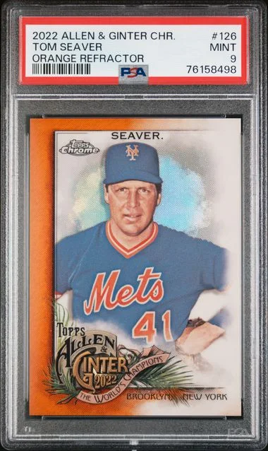 2022 Topps Allen & Ginter Tom Seaver Chrome #126 card image