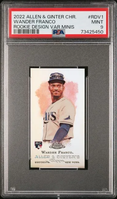 2022 Topps Allen & Ginter Wander Franco Chrome Design Variation Minis #RDV-1 card image