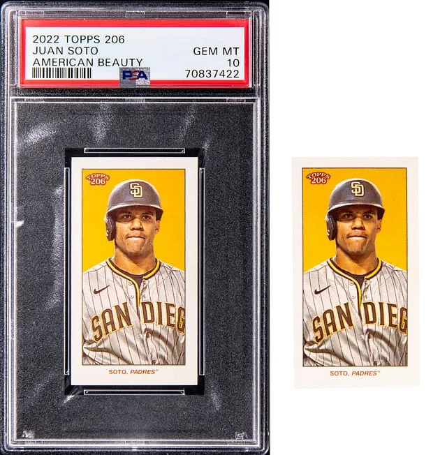 2022 Topps American Beauty Juan Soto (/10) Pair (2) - Including POP 1 #206 card image