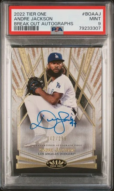 2022 Topps Andre Jackson Tier One Break Out Autographs #BOA-AJ card image