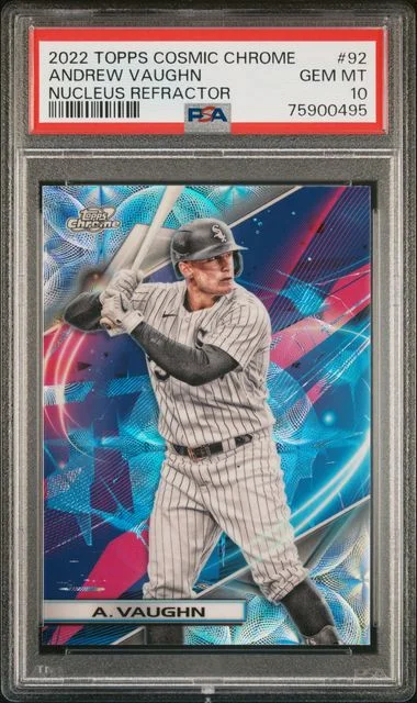 2022 Topps Andrew Vaughn Cosmic Chrome Nucleus Refractor #92 card image