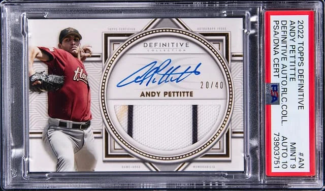 2022 Topps Andy Pettitte Definitive Autograph Relic Collection #AN card image