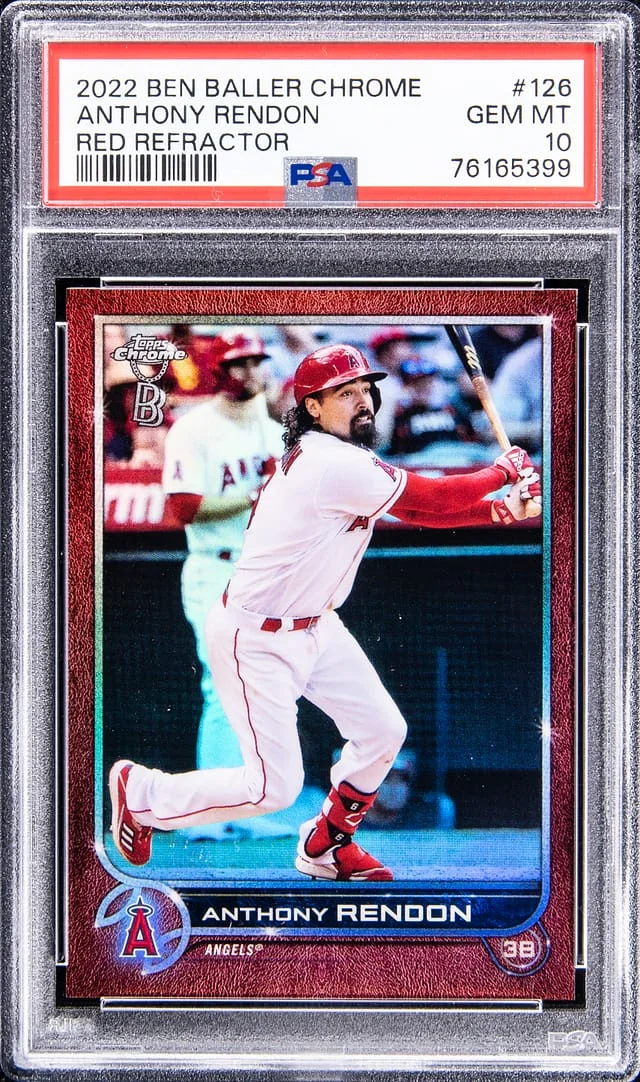 2022 Topps Anthony Rendon Ben Baller Chrome Red Refractor #126 card image