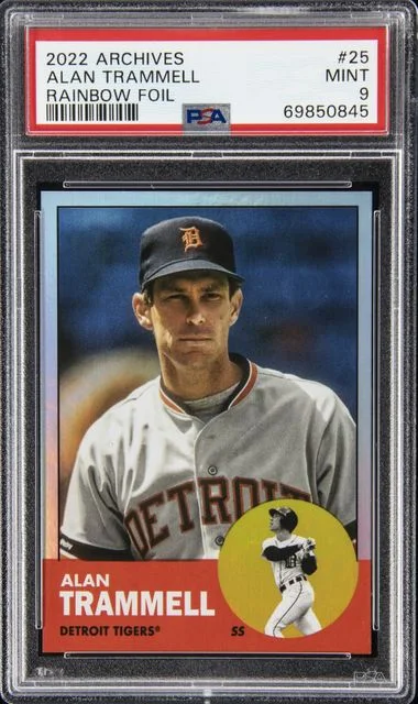 2022 Topps Archives Alan Trammell Rainbow Foil #25 card image