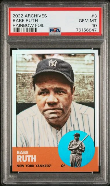 2022 Topps Archives Babe Ruth #3 card image