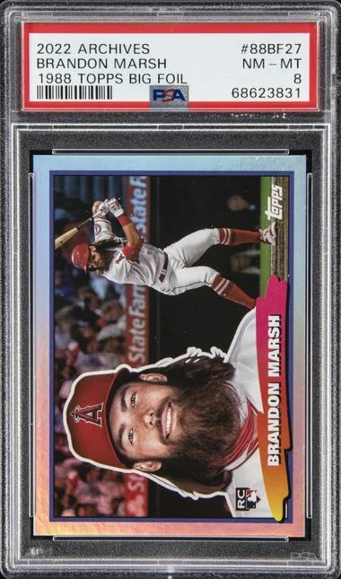 2022 Topps Archives Brandon Marsh 1988 Topps Big Foil #88BF-27 card image