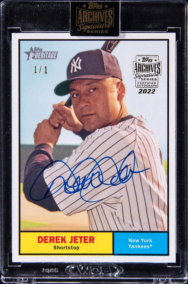 2022 Topps Archives Derek Jeter 2010 Topps Heritage #215 card image