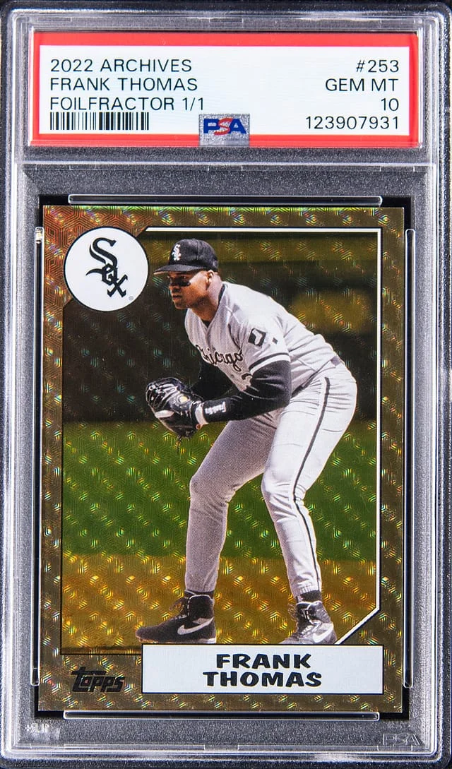 2022 Topps Archives Frank Thomas FoilFractor #253 card image