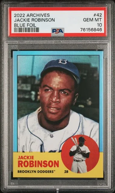 2022 Topps Archives Jackie Robinson Red #42 card image