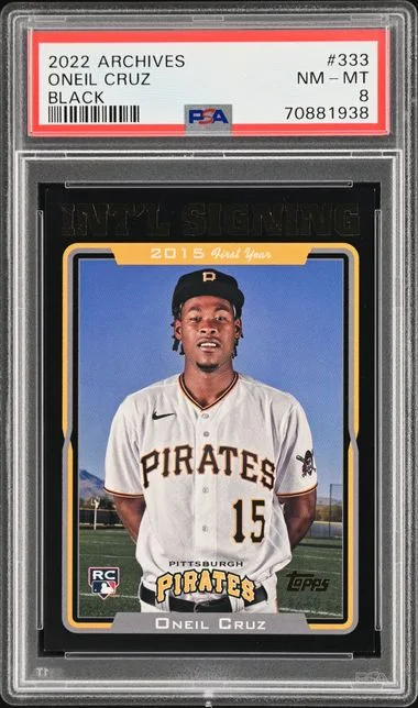 2022 Topps Archives Oneil Cruz Black #333 card image