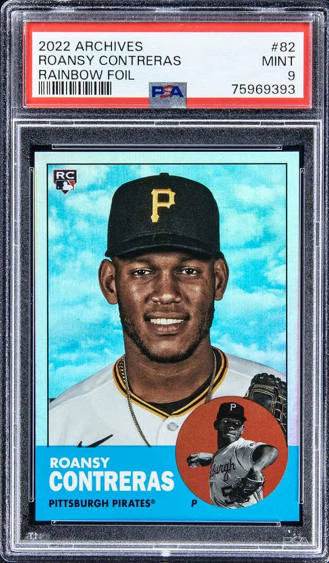 2022 Topps Archives Roansy Contreras Rainbow Foil #82 card image