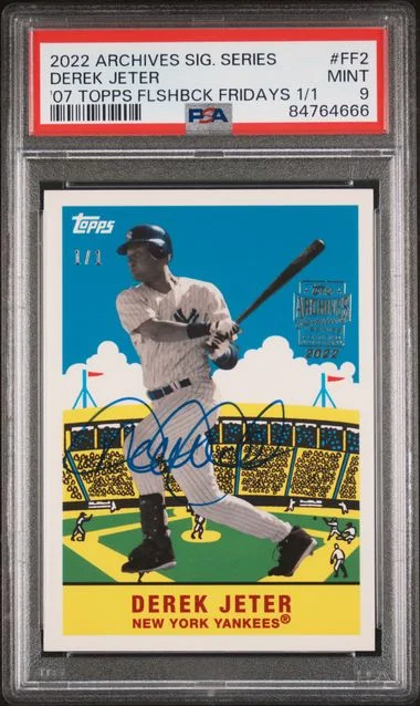 2022 Topps Archives Signature Series Derek Jeter 2007 Topps Flashback Fridays #FF2 card image