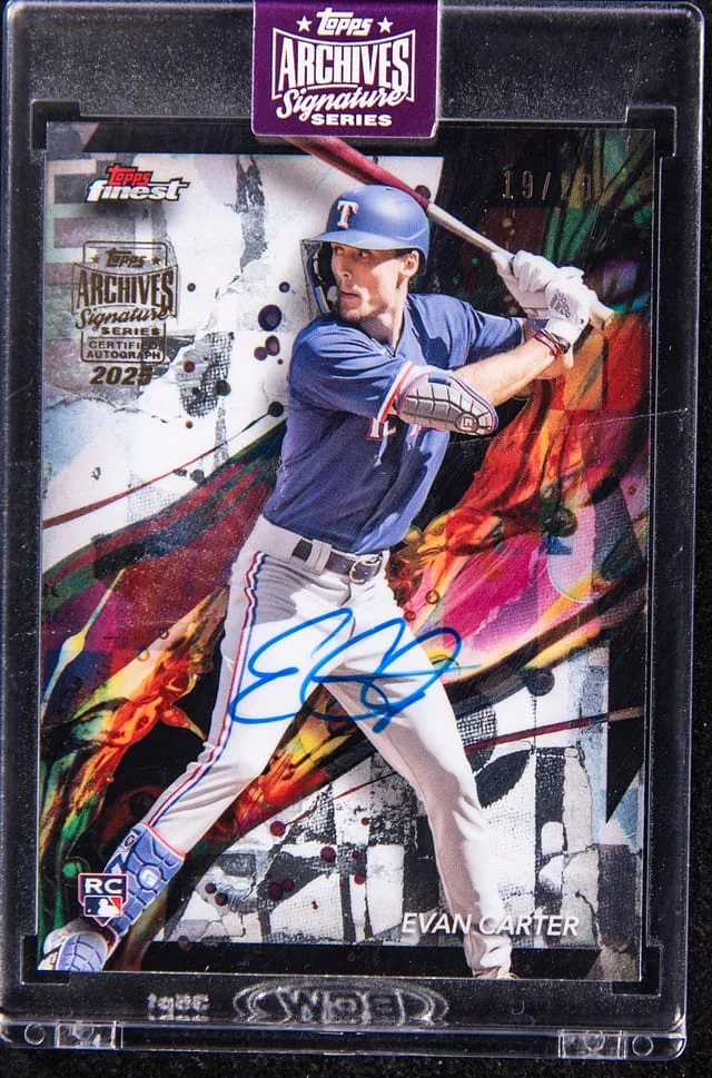 2022 Topps Archives Signature Series Evan Carter 24 Finest #62 card image