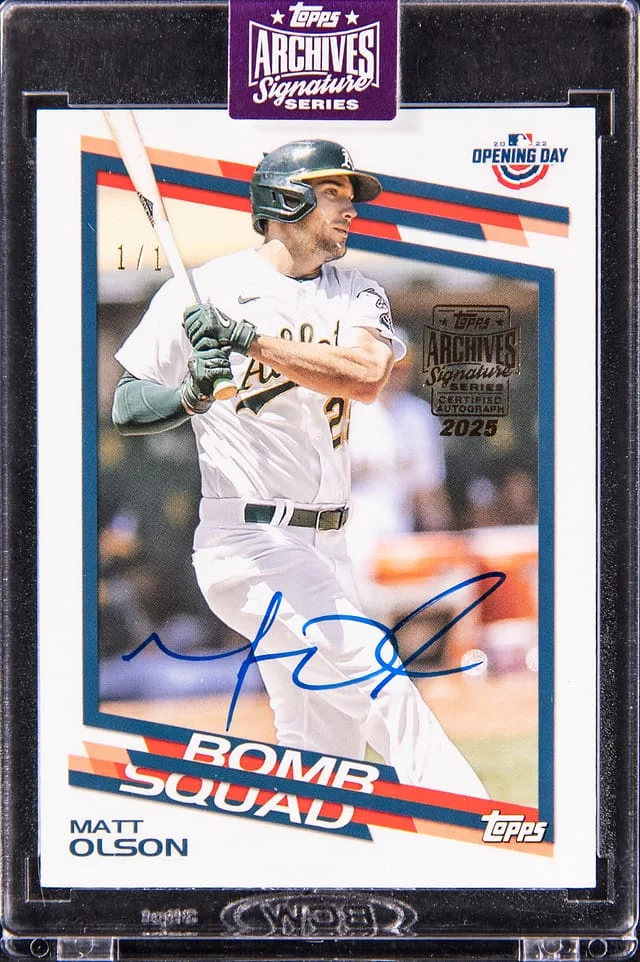 2022 Topps Archives Signature Series Matt Olsen 22 Opening Day #BS-24 card image