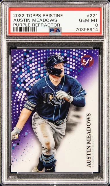 2022 Topps Austin Meadows Pristine Purple Refractor #221 card image