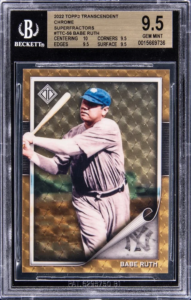 2022 Topps Babe Ruth Transcendent Chrome Superfractors #TTC-56 card image
