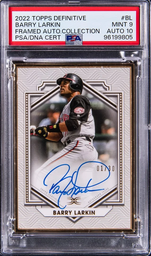 2022 Topps Barry Larkin Definitive Framed Autograph Collection #BL card image
