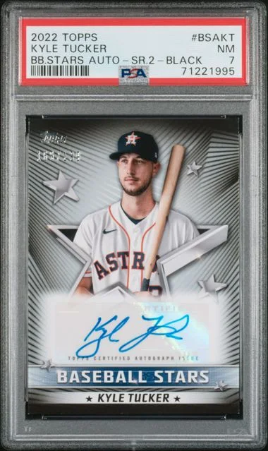 2022 Topps Baseball Kyle Tucker Stars Autographs Series 2 Black #BSA-KT card image