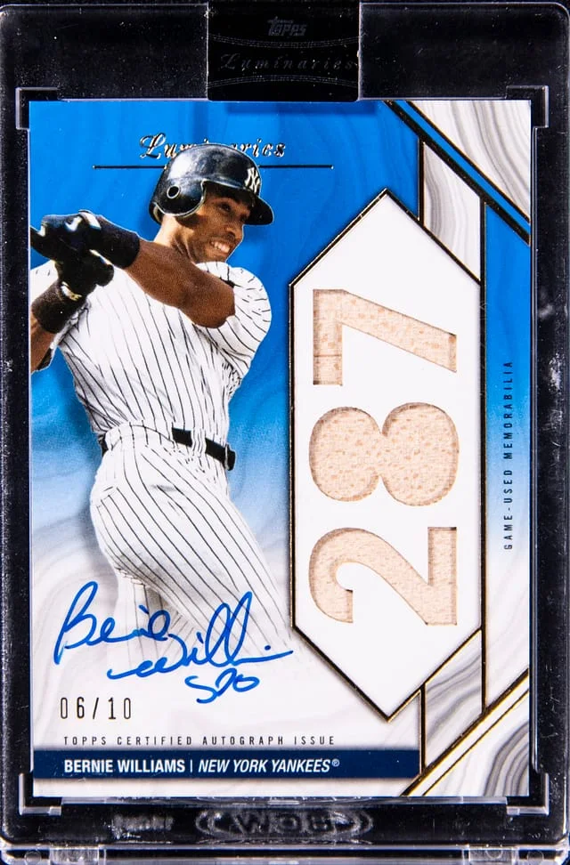 2022 Topps Bernie Williams Luminaries Home Run Kings Autographed Relics #HRKAR-BW card image