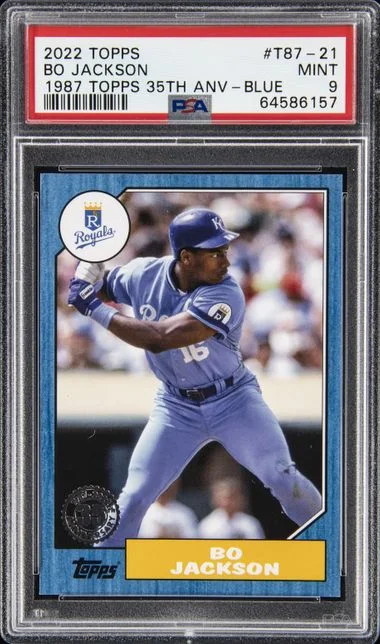 2022 Topps Bo Jackson 1987 Topps 35th Anniversary Blue #T87-21 card image