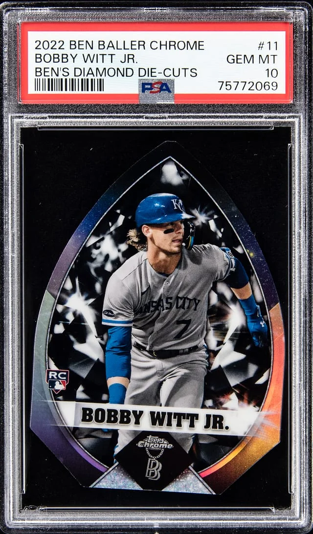 2022 Topps Bobby Witt Jr. Ben Baller Chrome Ben's Diamond Die-Cuts #11 card image