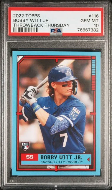 2022 Topps Bobby Witt Jr. Throwback Thursday #116 card image