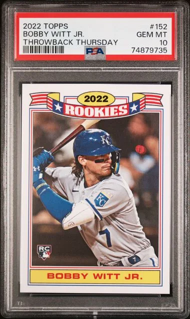 2022 Topps Bobby Witt Jr. Throwback Thursday #152 card image