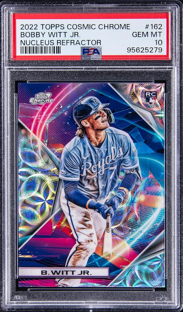 2022 Topps Bobby Witt Jr. Cosmic Chrome Nucleus Refractor #162 card image