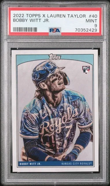 2022 Topps Bobby Witt Jr. X Lauren Taylor #40 card image