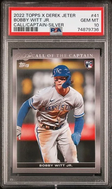 2022 Topps Bobby Witt Jr. X Derek Jeter: Call Of The Captain Silver #41 card image