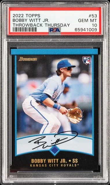 2022 Topps Bobby Witt Jr. Throwback Thursday #53 card image